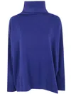 Daniela Gregis Turtleneck Wool Jumper In Blue