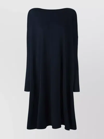 DANIELA GREGIS MIDI DRESS WITH BELTED WAIST AND LONG SLEEVES