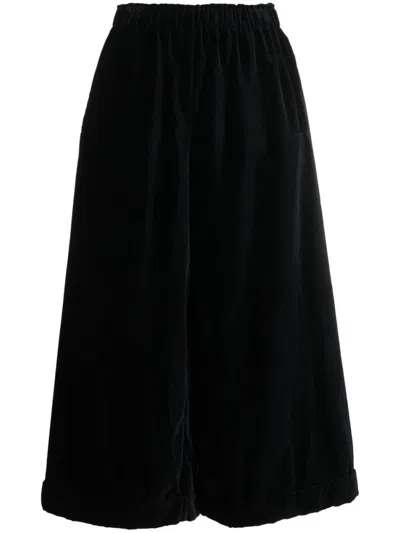 Daniela Gregis Navy Blue Cotton Trousers
