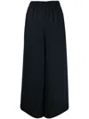 Daniela Gregis Elasticated-waistband Trousers In Navy Blue
