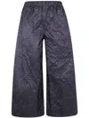 Daniela Gregis Crumpled Silk Trousers In Purple