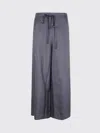 Daniela Gregis Drawstring Silk Trousers In Gray