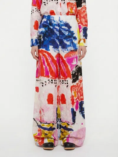 Daniela Gregis Pants Woman  In Animal Print