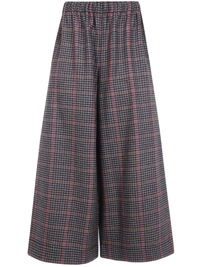 Daniela Gregis Elastic-waist Casual Trousers In Transparent