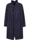 Daniela Gregis Check-pattern Single-breasted Coat In Multi