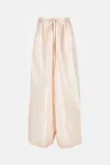 Daniela Gregis Drawstring Palazzo Pants In Neutral