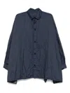 Daniela Gregis Pleat Detail Shirt In Blue