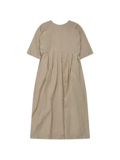 Daniela Gregis Pleated Crinkled-finish Midi Dress In Multi