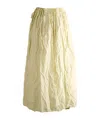 Daniela Gregis Crinkled-effect Maxi Skirt In Neutral