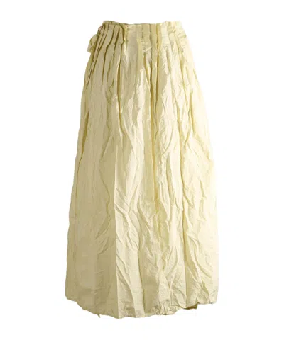 Daniela Gregis Pleated Skirt In Neutral