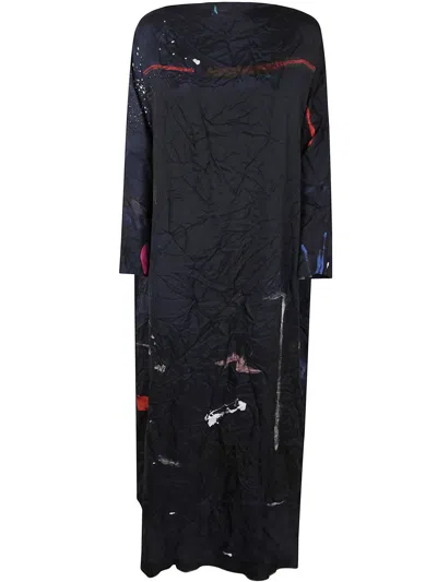 Daniela Gregis Long Sleeve Dress In Black