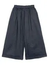 Daniela Gregis Printed Wide-leg Trousers In Black