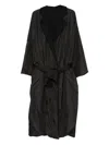 Daniela Gregis Reversible Belted Coat In Black