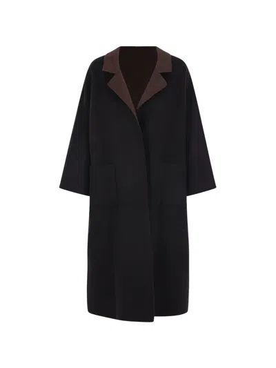 Daniela Gregis Reversible Wool Coat In Multi