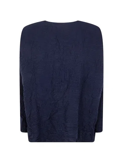 Daniela Gregis Round Neck Classic Shirt In Blue