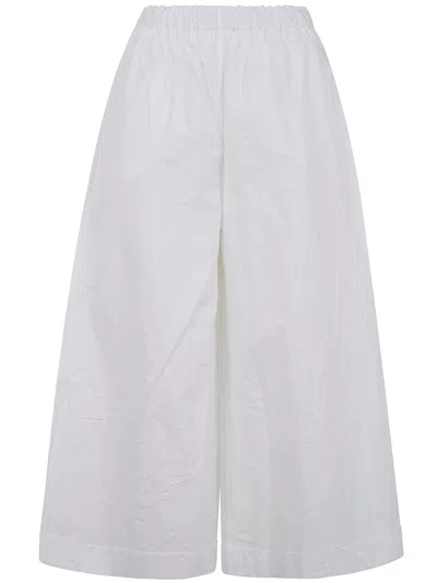 Daniela Gregis Elasticated-waistband Trousers In White