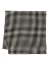 Daniela Gregis Gingham Wool Scarf In Black