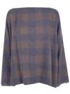 Daniela Gregis Check-pattern Cashmere Sweater In Gray