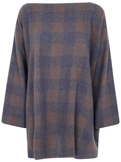 Daniela Gregis Shirt Selvedge Bottom Check In Brown