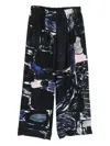 Daniela Gregis Silk Pajama Trousers In Blue