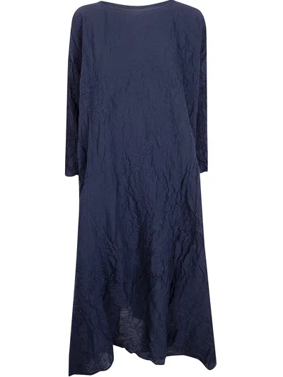 Daniela Gregis "spicchi" Midi Dress In Blue
