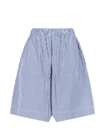 DANIELA GREGIS STRIPED ELASTICATED SHORTS