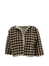 Daniela Gregis T Gingham-check Wool Jacket In Multi