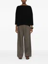 Daniela Gregis Knit Pullover Round Neck Front Pockets In Black
