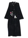 Daniela Gregis Tie-waist Coat In Black