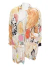 Daniela Gregis Tied-waist Printed Blouse In Multi