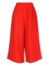 Daniela Gregis Baggy Linen Pants In Red