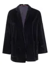 Daniela Gregis Velvet Blazer In Black