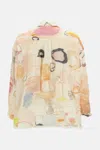 Daniela Gregis White Reversible Shirt-jacket In Multi