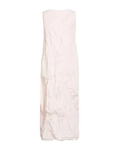 Daniela Gregis Woman Maxi Dress Light Pink Size 2 Cotton In White
