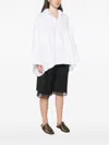 Daniela Gregis Oversized Long-sleeve Blouse In White