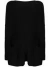 Daniela Gregis Dark Blue Knitted Pullover In Black