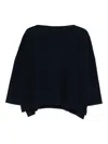 Daniela Gregis Wool Boat-neck Sweater In Black