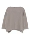 Daniela Gregis Wool Boat-neck Sweater In Sand