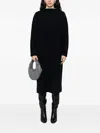 Daniela Gregis Wool High-neck Dress In Black