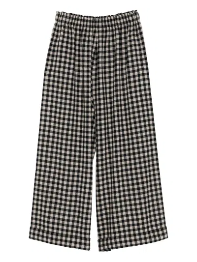 Daniela Gregis Wool Pajama Trousers In Black