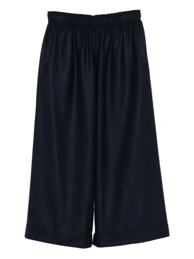 Daniela Gregis Wool Pajama Trousers In Blue