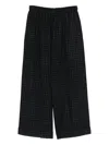 Daniela Gregis Gingham-check Wool Trousers In Gray