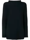 Daniela Gregis Highneck Wool Sweater In Blue