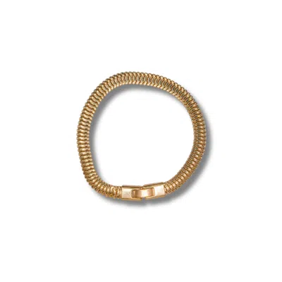 Daniela Janette Women's Gold Vintage Inspired Smooth Snake Bracelet