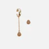 Daniela Millan Jewelry Asymmetrical Ear Cuff Set In Gold