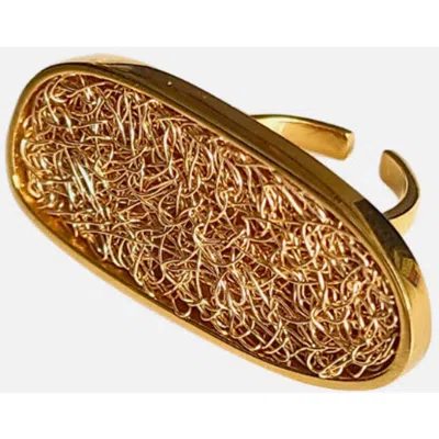 Daniela Millan Jewelry Element Adjustable Ring In Gold