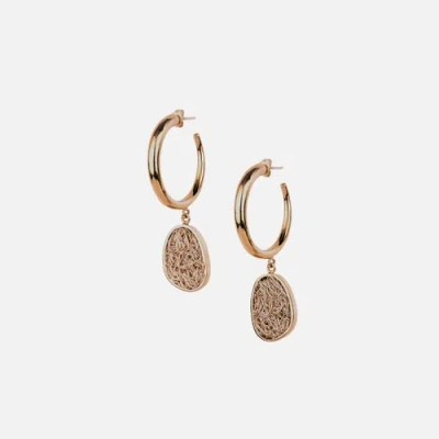 Daniela Millan Jewelry Element  Hoops Earrings In Gold
