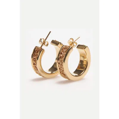 Daniela Millan Jewelry Hope Hoops Earrings In Gold