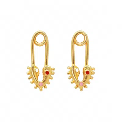 Daniela Salcedo Women's Topos Heart Clip Medium Earrings In Gold