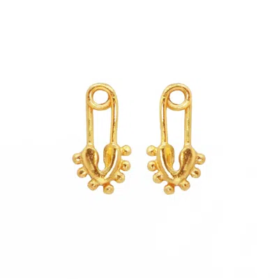 Daniela Salcedo Women's Topos Heart Clip Mini Earrings In Gold